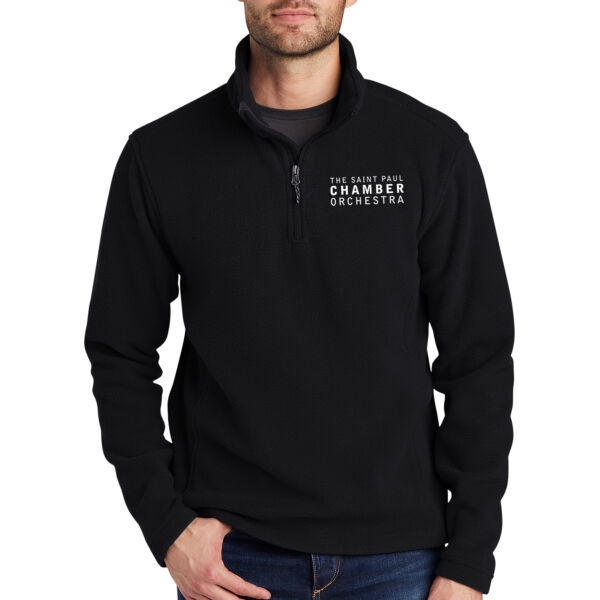 Port Authority Value Fleece 1/4 Zip Pullover - Embroidered Logo Thumbnail