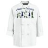 Eight Knot Button Chef Coat with Thermometer Pocket Thumbnail